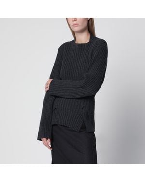 Victoria Beckham Ribbed Sweater - Black