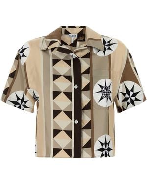 Loewe Paula's Ibiza Printed Satin Paula S Ibiza Shirt - Multicolor