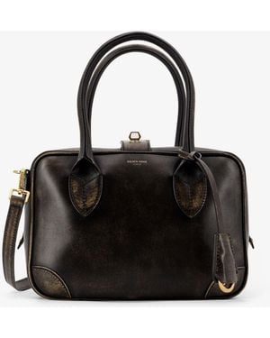 Golden Goose Deluxe Brand Vita Vintage Leather Crossbody Bag - Black