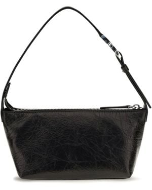Fendi Small Vanity Leather Pouch - Black