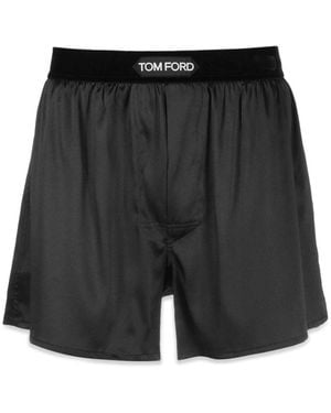 Tom Ford Silk Boxers - Black