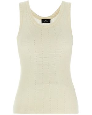 Etro Punched Top - Natural