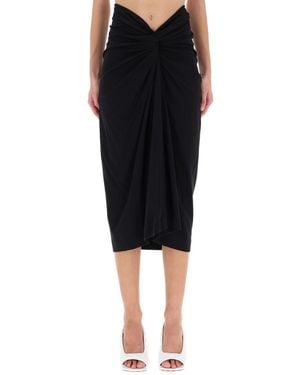 Dries Van Noten Draped Herchive Skirt - Black