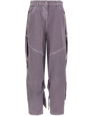 The Attico Garment-Dyed Jeans - Purple