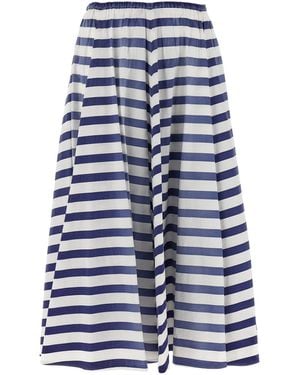 Prada Retro Striped Skirt - Blue