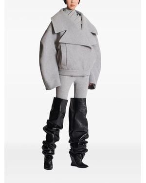 Balmain Wool Caban - Gray