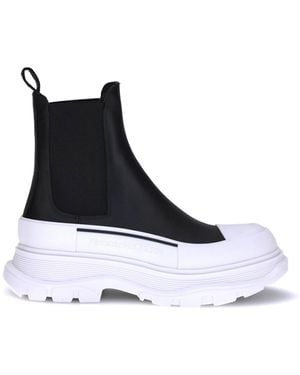 McQueen Chelsea Ankle Boots - White