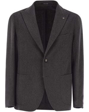 Tagliatore Cashmere And Silk Jacket - Black