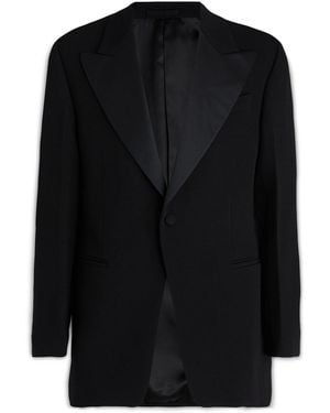Ferragamo Clothing Blazers E Gilets - Black