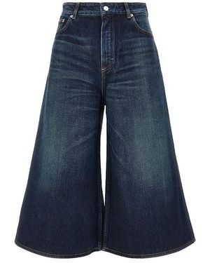 Alaïa Denim Palazzo Shorts - Blue