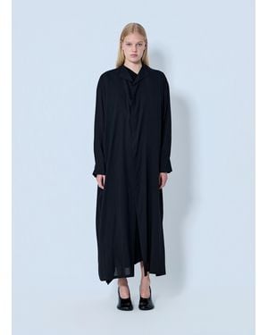Yohji Yamamoto Backside Slit Long Coat - Blue