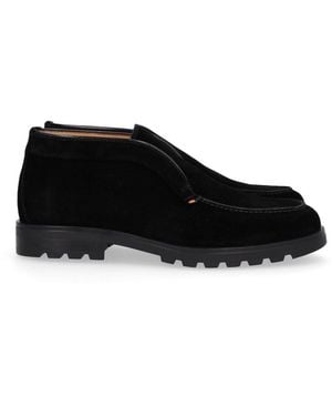Santoni Ankle Moccasin - Black