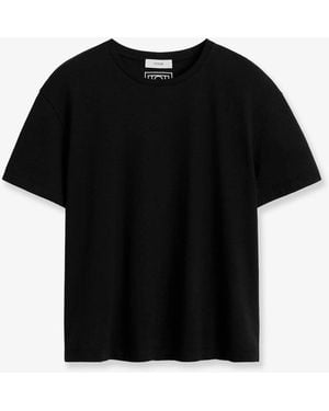 TOTEME Organic Cotton T-Shirt - Black