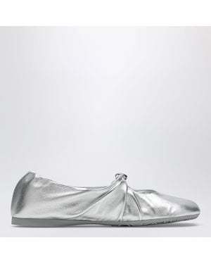 Loewe Pebble Soft Ballet Flats - White