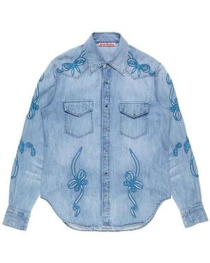 Acne Studios Organic Cotton Shirt - Blue