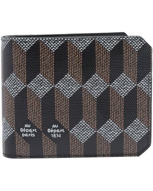 AU DEPART Logo Bifold Wallet - Metallic