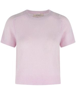 Lisa Yang 'Siona' Soft Dahlia Cashmere And Silk T-Shirt - Pink