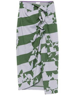 Dries Van Noten Hunam Cotton Skirt - Green