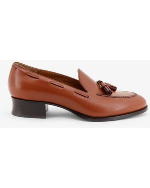 Loro Piana Serge Tassel Leather Loafers - Brown