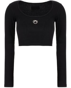 Marine Serre Clothing Coats - Black