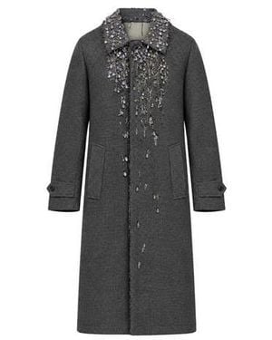 Prada Single-Breasted Overcoat - Gray