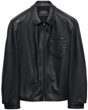 Prada Nappa Leather Jacket - Black