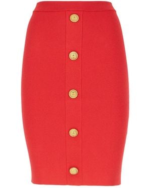 Balmain Clothing Skirts - Red