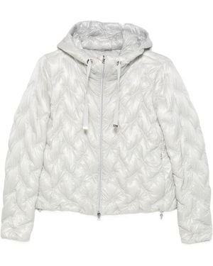 Herno Quilted Short Down Jacket - White