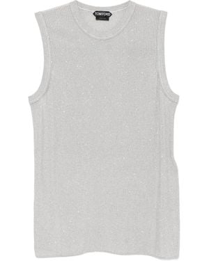 Tom Ford Sequined Top - Gray