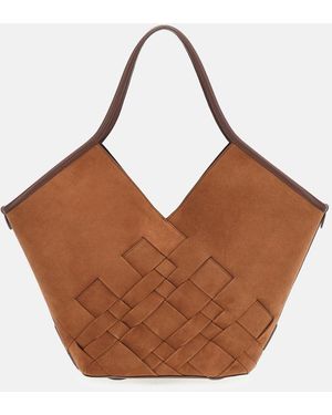 Hereu Coloma Suede Bag - Brown
