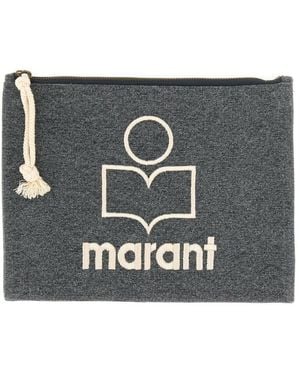 【関税&送料込】Isabel Marant Black Canvas Netia Pouch Isabel Marant Netia Pouch in Pink | Lyst