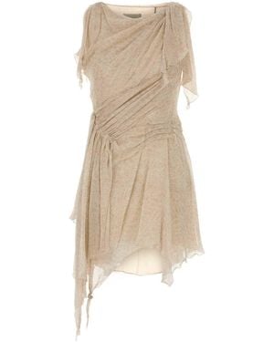 Isabel Marant Printed Silk Trysha Mini Dress - Natural