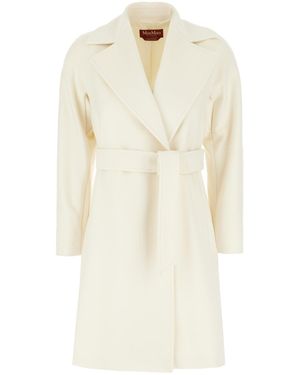 Max Mara Clothing Coats - White