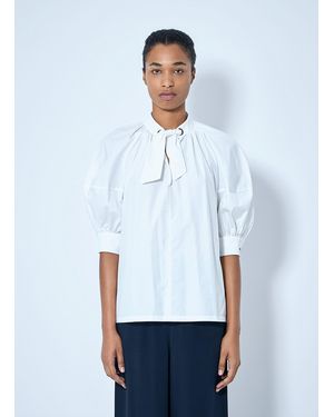 Max Mara Tie-Neck Blouse - White
