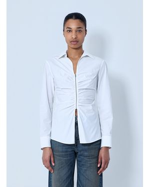Alexander Wang Gathered Bust Shirt - White