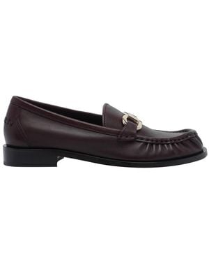 Ferragamo Ornamento Gancini Loafers - Black