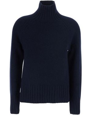 Max Mara 'S Maxmara Mantova Sweater With Round Neck And Long Sleeves - Blue