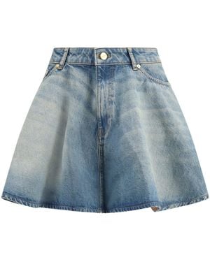 Ganni Denim Miniskirt - Blue