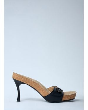 Balenciaga Scholl Heeled Sandals - Blue