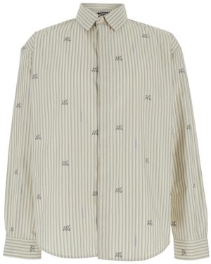 Jacquemus 'Simon' Long-Sleeved Shirt With Classic Collar And Long Sleeves - Gray