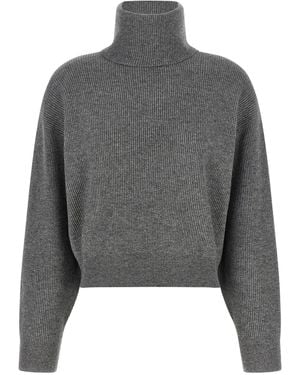 Brunello Cucinelli English Ribbed Sweater - Gray