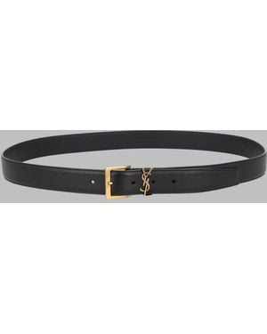 Saint Laurent Cintura Cassandre - Gray