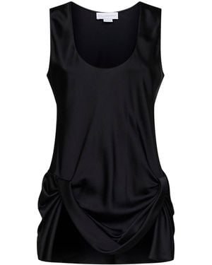Stella McCartney Top Draped Satin - Black