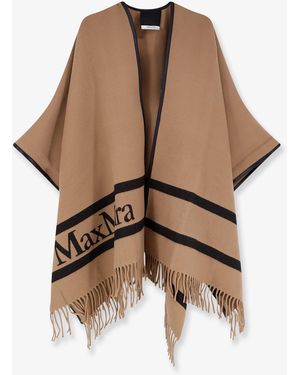 Max Mara Mxaaris Wool Cape - Natural