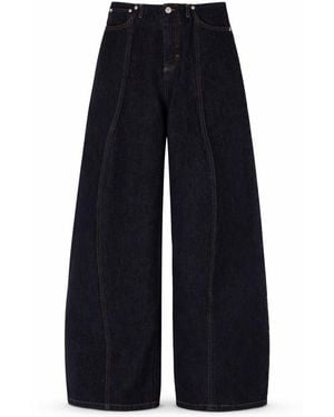 Sportmax Low Waist Over Pants - Blue