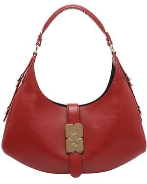 Ganni Small Kat Shoulder Bag - Red
