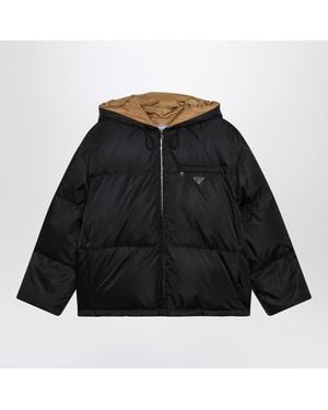 Prada Zip-Up Puffer Jacket - Black