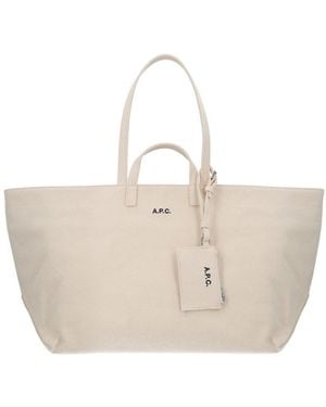 A.P.C. Le Drummer Tote Bag - Natural