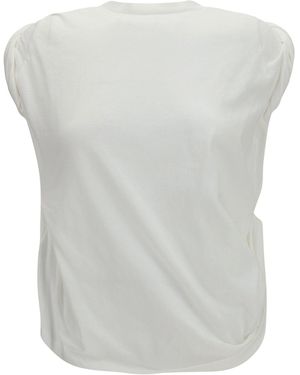 Our Legacy Twisted T-Shirt With Farewell Print - White