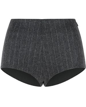 ANDAMANE 'Tami' Melange Wool Blend Culottes - Black